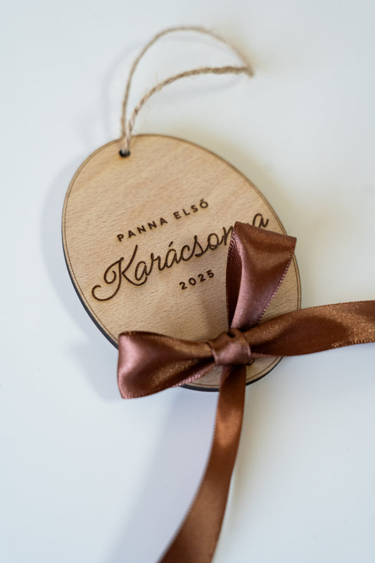 Első karácsony dísz - személyre szabható