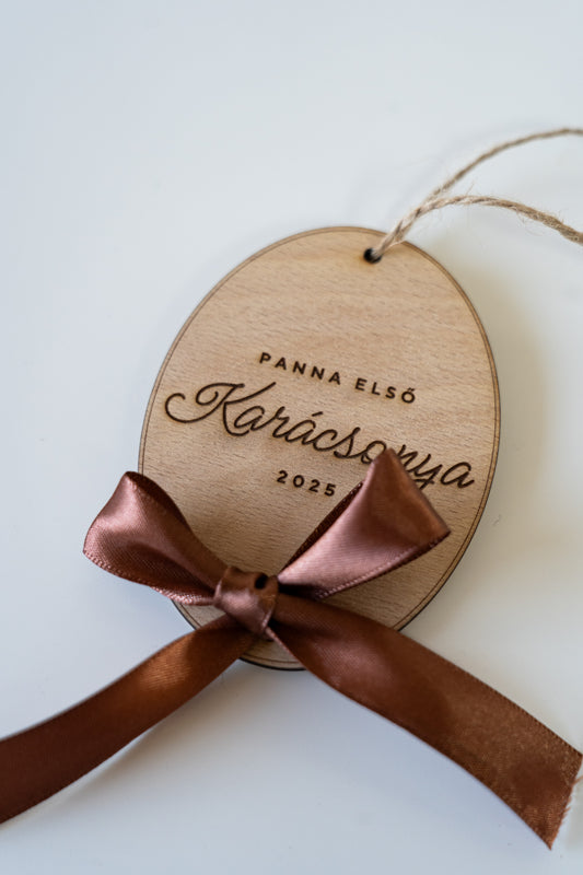 Első karácsony dísz - személyre szabható