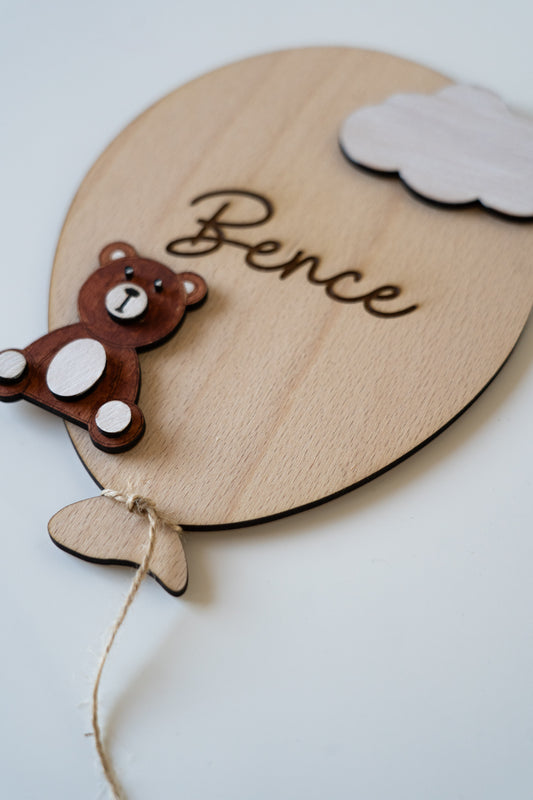 Személyre szabható baba névtábla