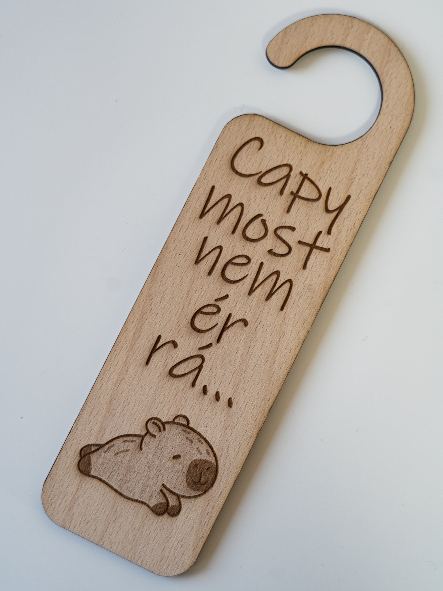 Capybara ajtókilincs tábla