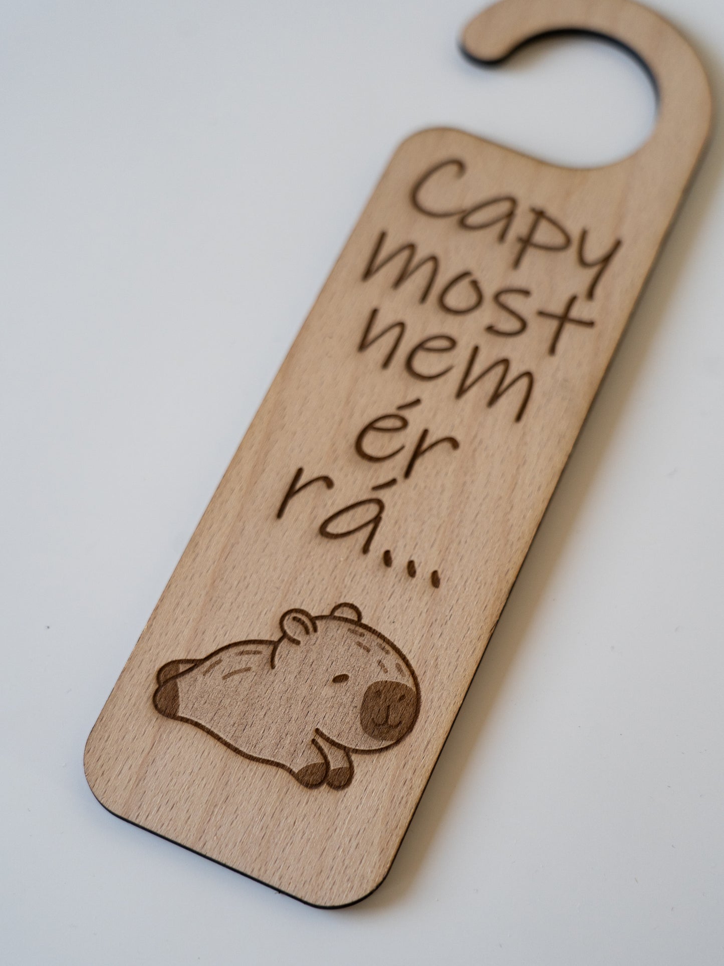 Capybara ajtókilincs tábla