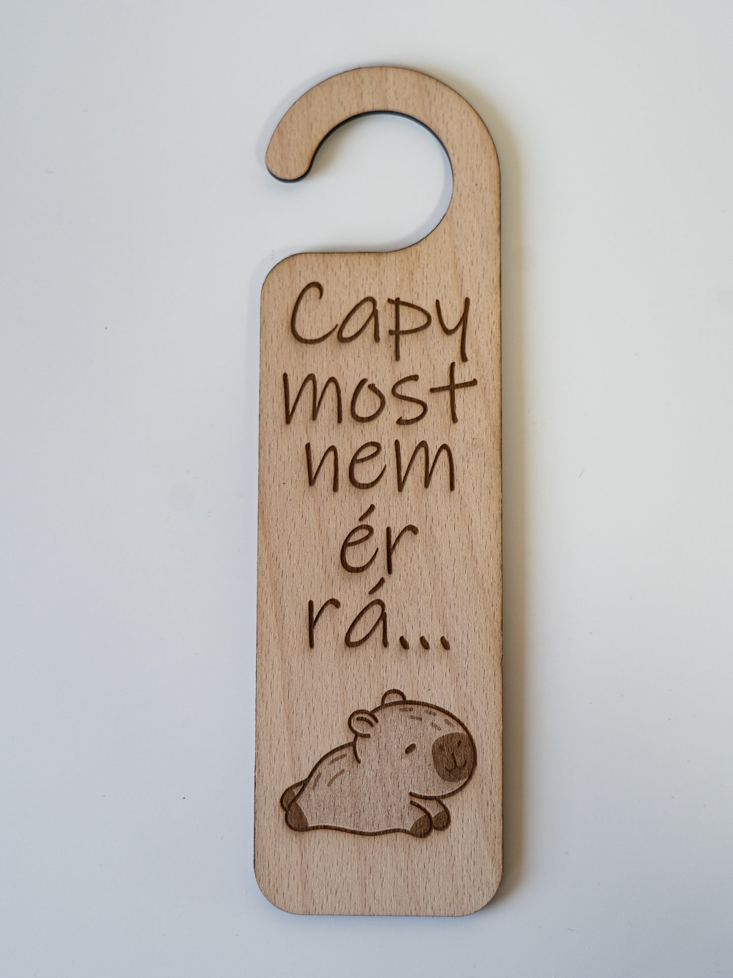Capybara ajtókilincs tábla